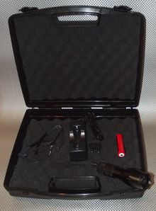 KL365, UV torch kit, professional use Torcia UV per restauro