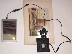 USB MIcroscope, polarized for Cultural Heritage and Restoration