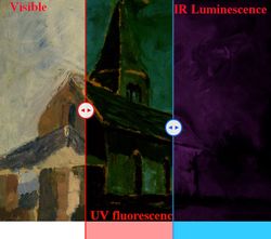 Multispectral Imaging Visible-UV luorescence-IR Luminescence 